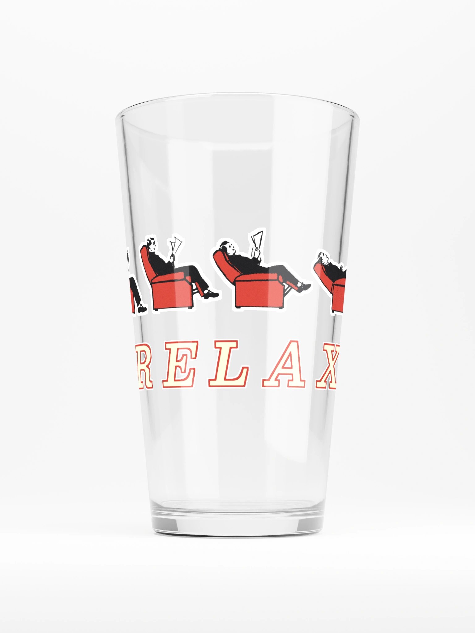 'Relax' Pint Glass product image (1)