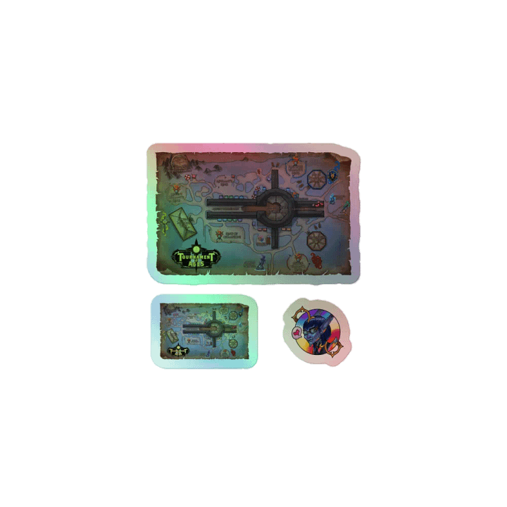Tournament of Ages - Fairegrounds Map - Holo Sticker Sheet product image (1)