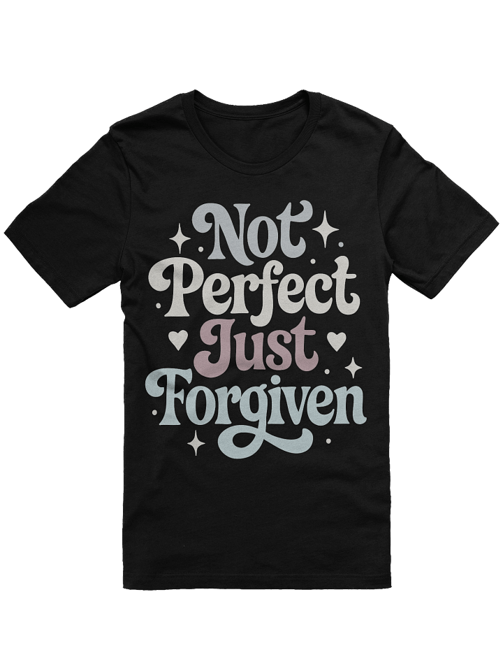 Not Perfect Just Forgiven Retro Christian Super Soft Tee product image (1)