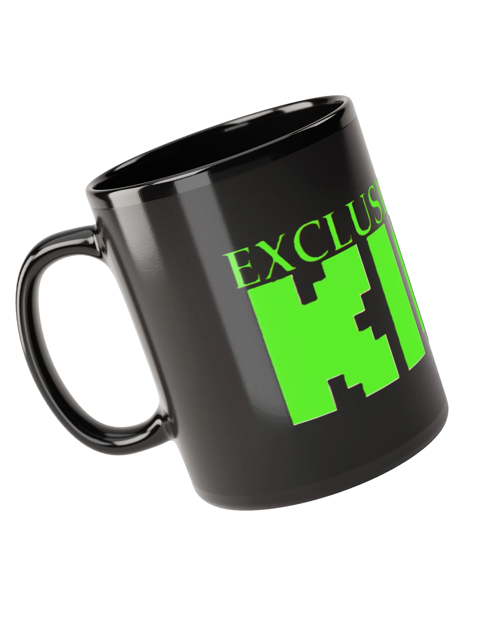EXCLUSIVELY ON KICK Black Glossy Mug product image (5)