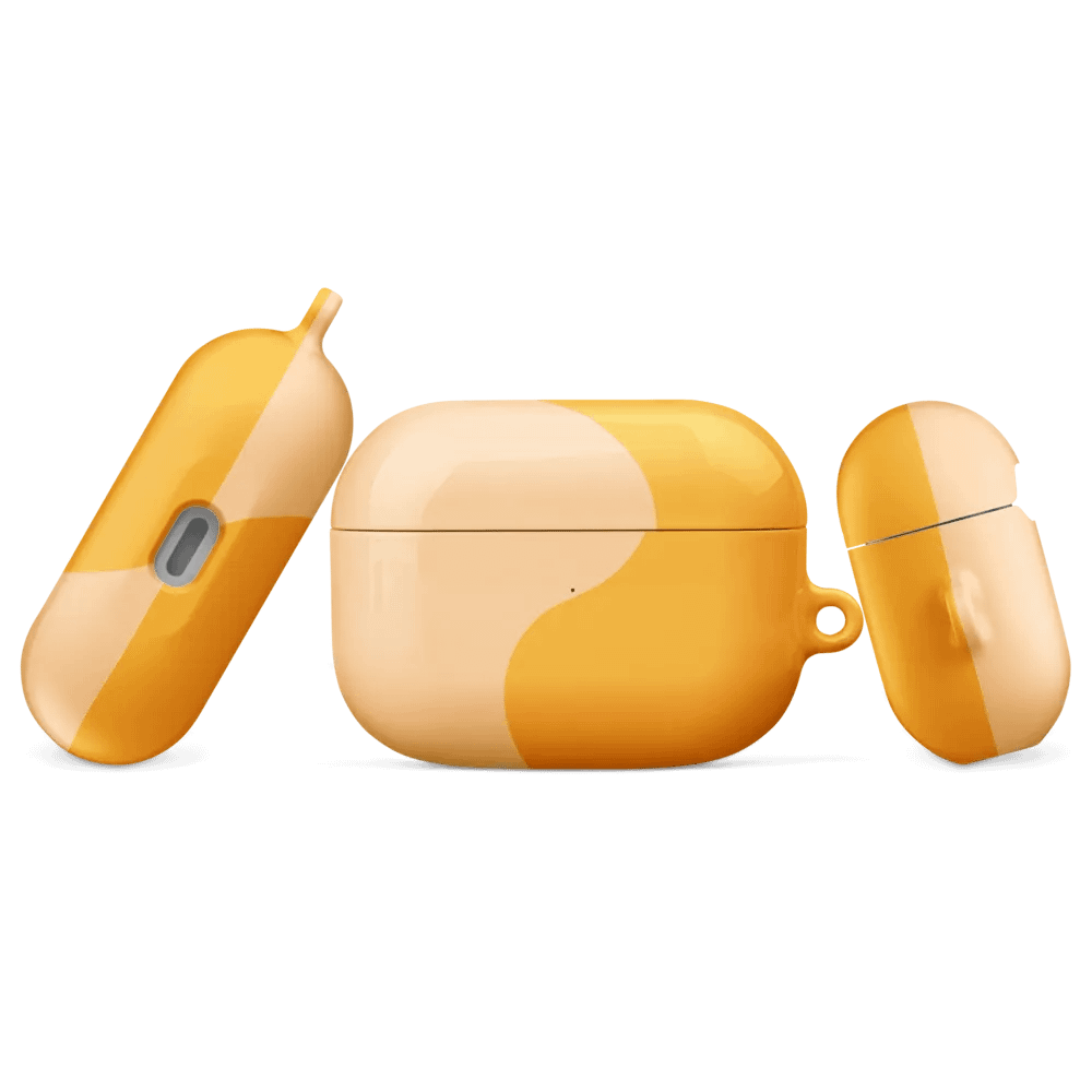 Orange Honey Cream Minimal Wave AirPods Case product image (43)