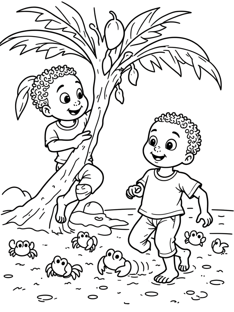 NewColor My Hero: Little Marcus Garvey's Jamaican Adventure: A Brave Boy's Journey to Becoming Jamaica's First National Hero- Colouring book Digital Product product image (3)