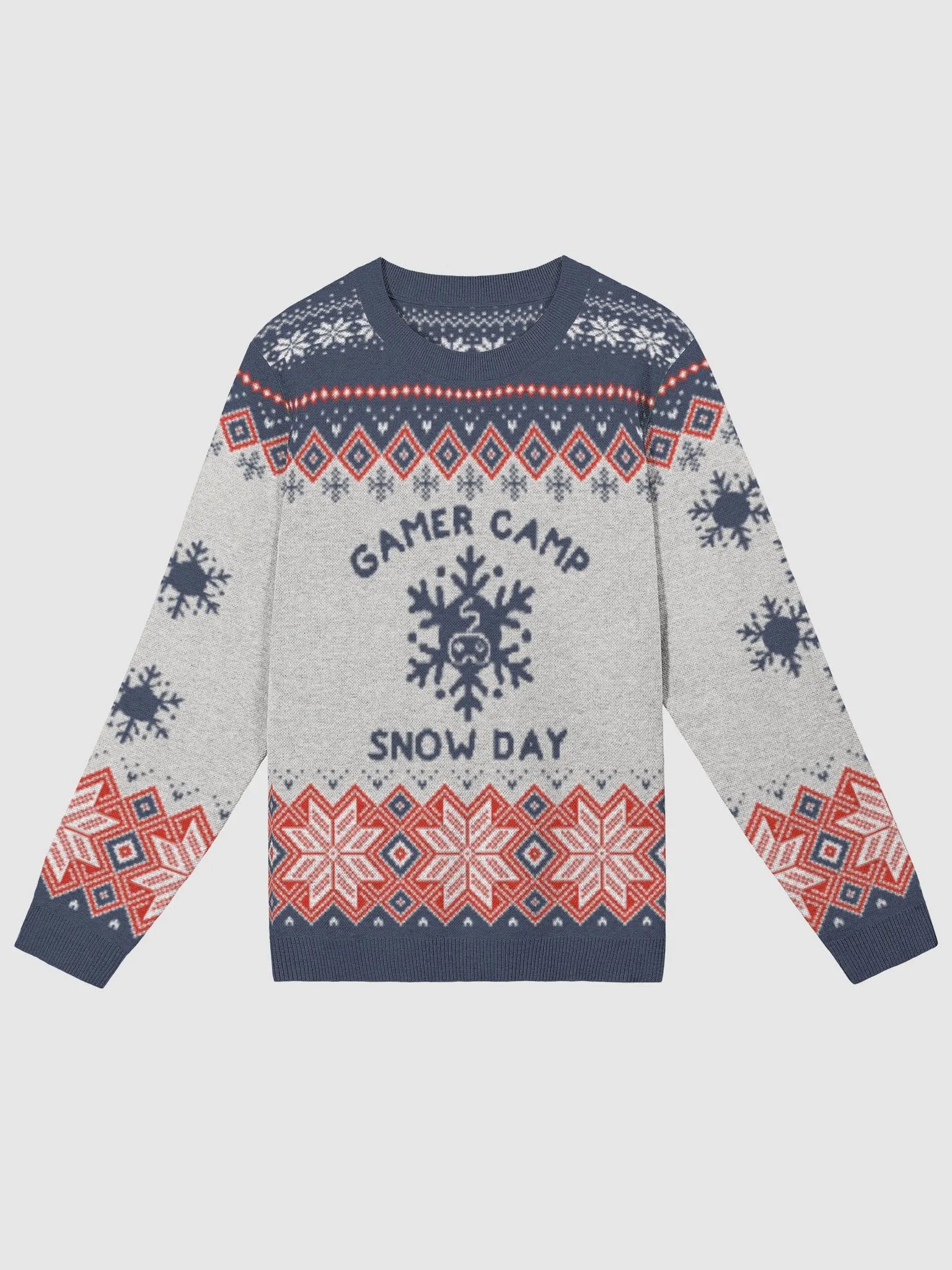 Gamer Camp Snow Day Sweater (Blue) product image (4)
