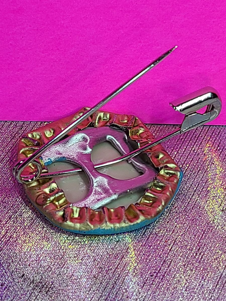 Pink Elephant Lisa Frank Bottle Cap Pin product image (4)