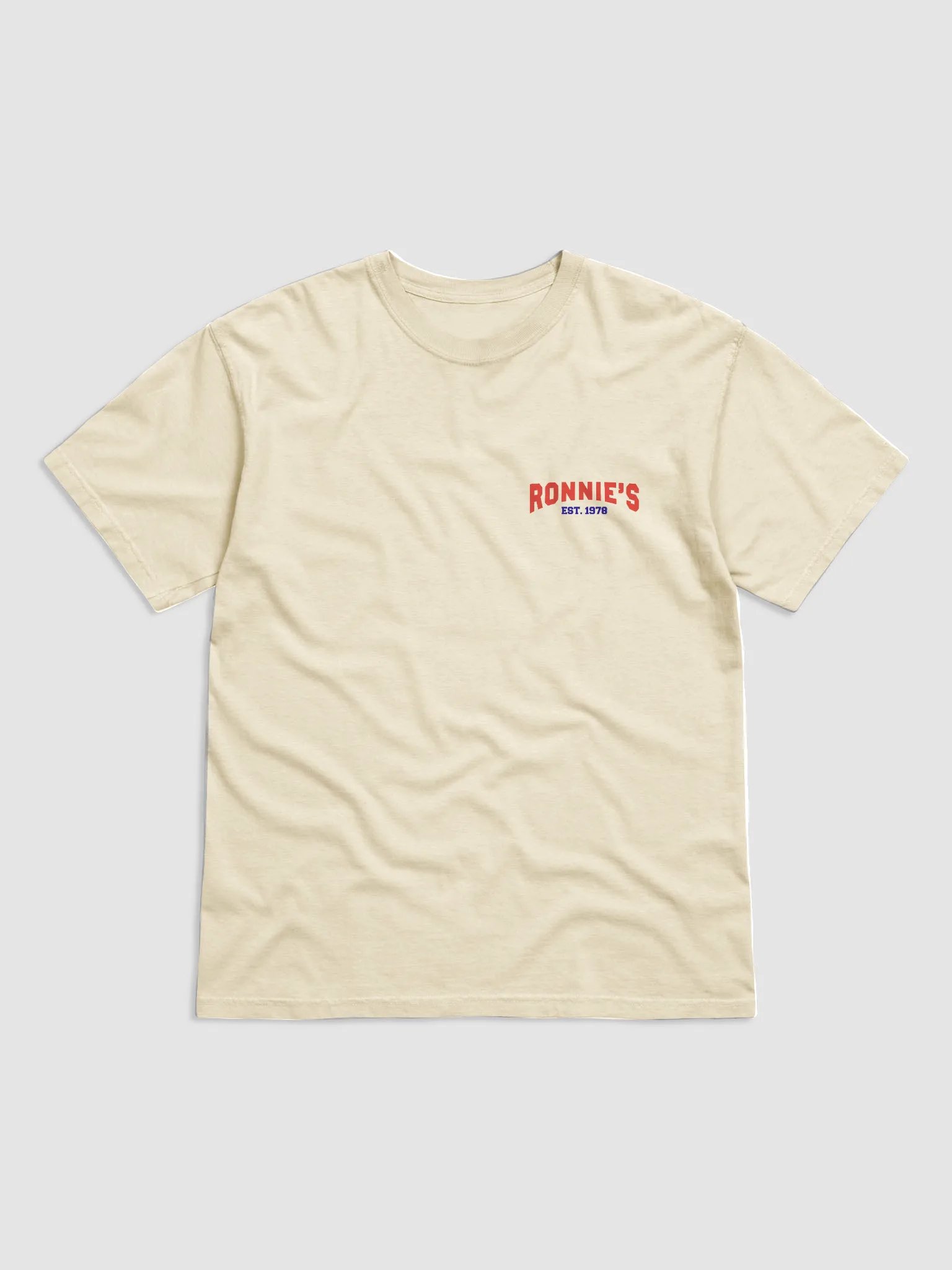 Ronnie's Auto (Red and Blue) - Cream Tee product image (2)