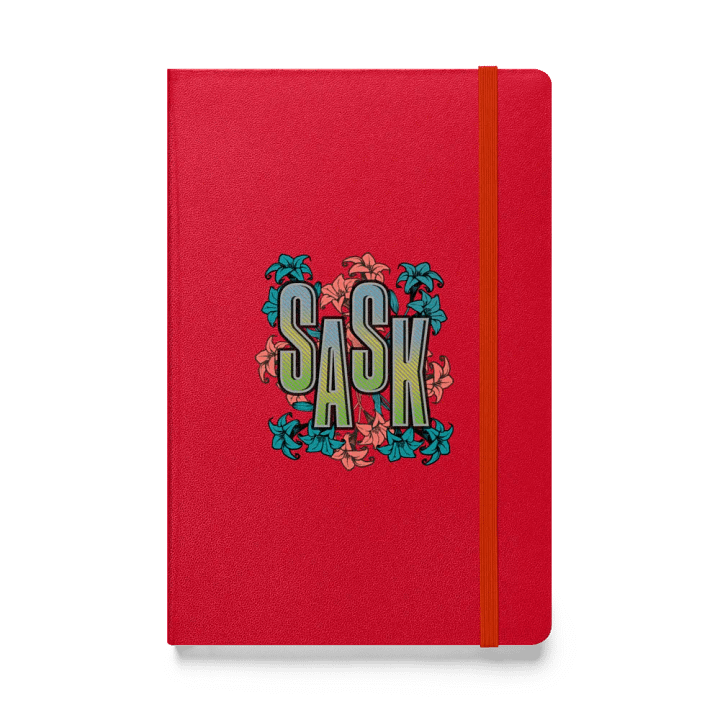 Sask Saskatoon Saskatchewan Floral Hardcover Notebook product image (1)