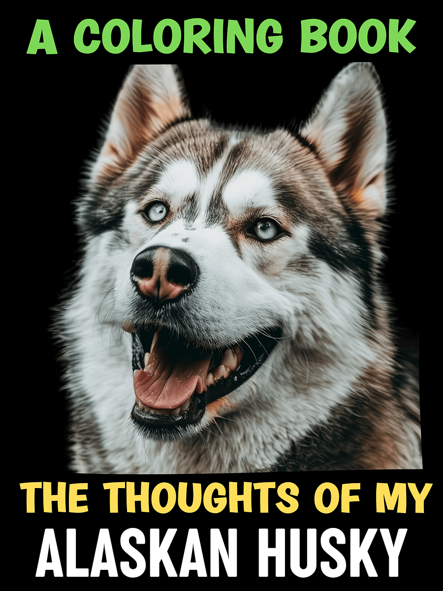 The Thoughts of My Alaskan Husky: A Coloring Book product image (12)