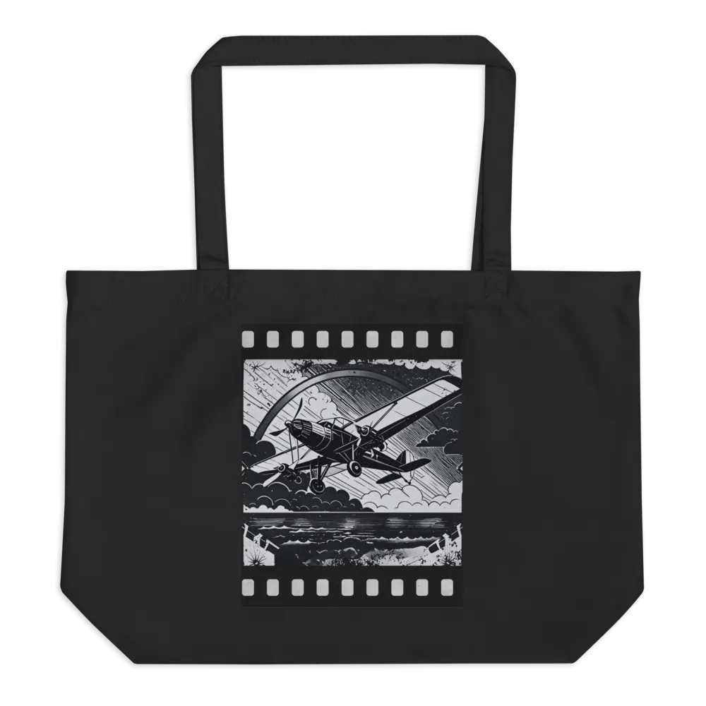 1920s Flying Movie Clip - Organic Cotton Tote product image (1)
