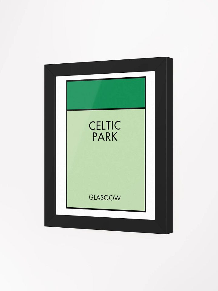 Celtic Park Glasgow Monopoly Title Art Framed Print product image (2)