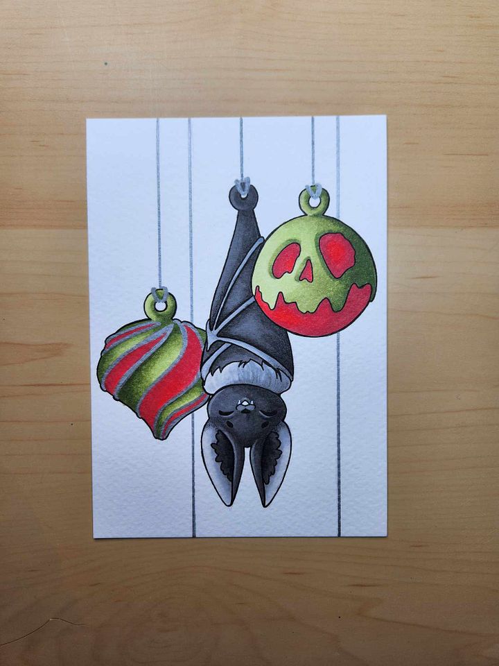 Dessin original Noël Chauve souris product image (2)