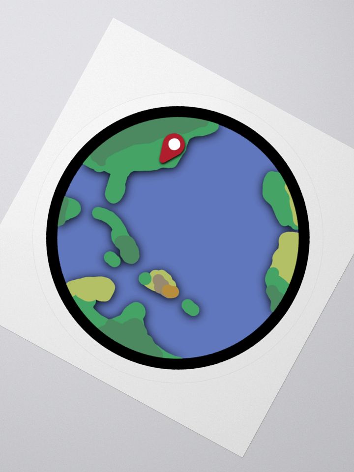 Beaver Geography Earth Sticker product image (2)