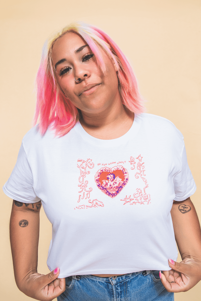 Heart Tee - White product image (2)