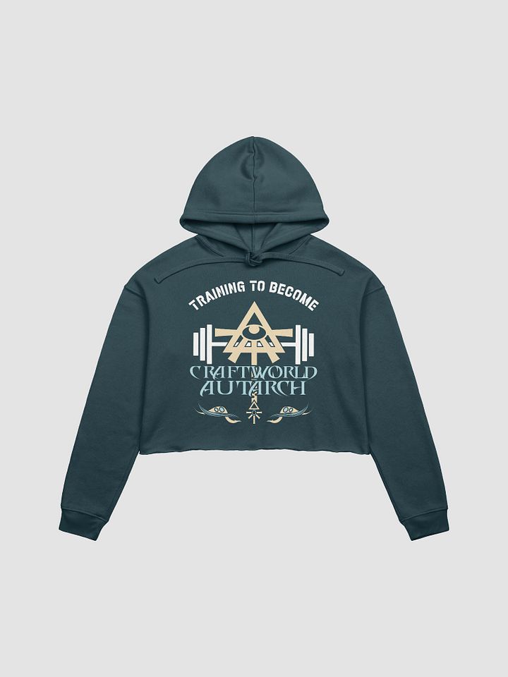 Training to Become Craftworld Autarch - Warhammer Aeldari Gym Croptop Hoodie product image (1)