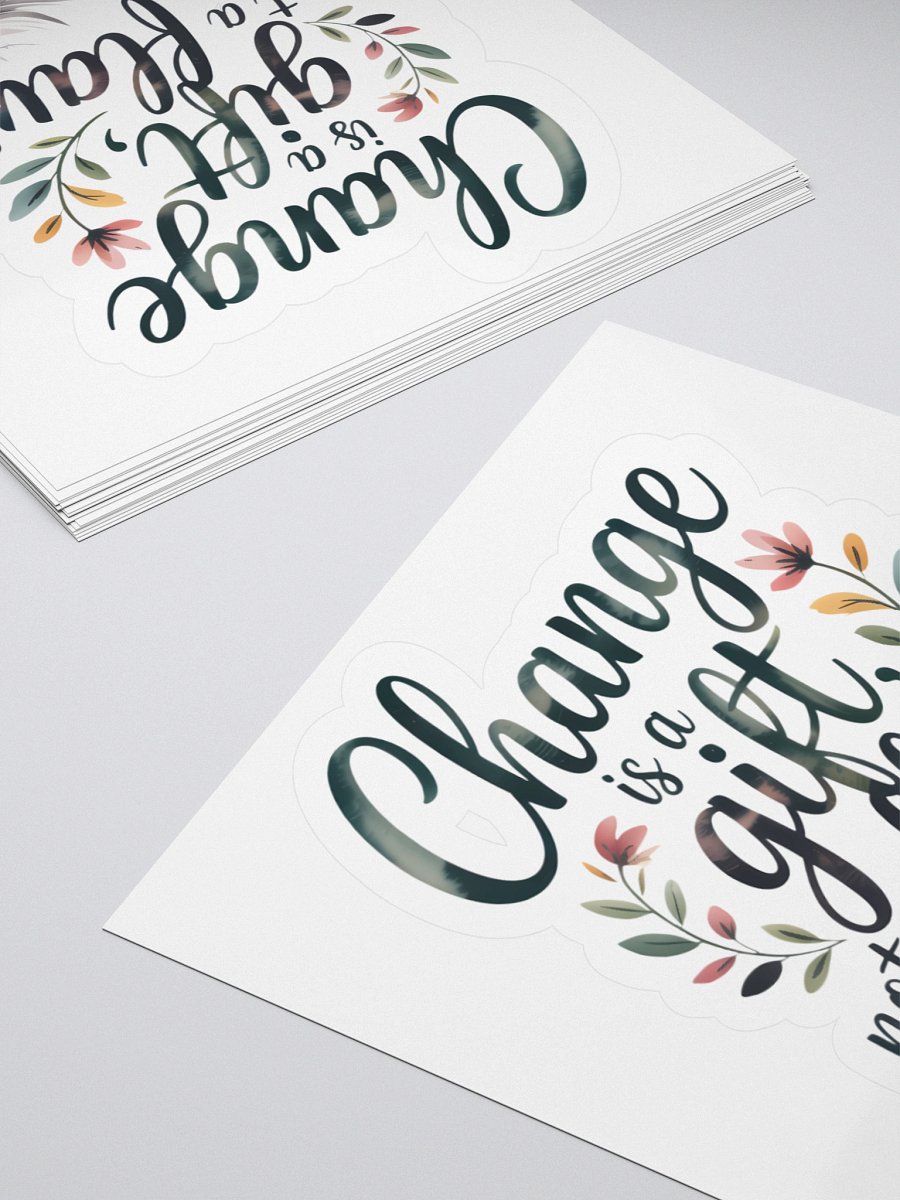 Change is a Gift Human Design Reflector Sticker product image (12)