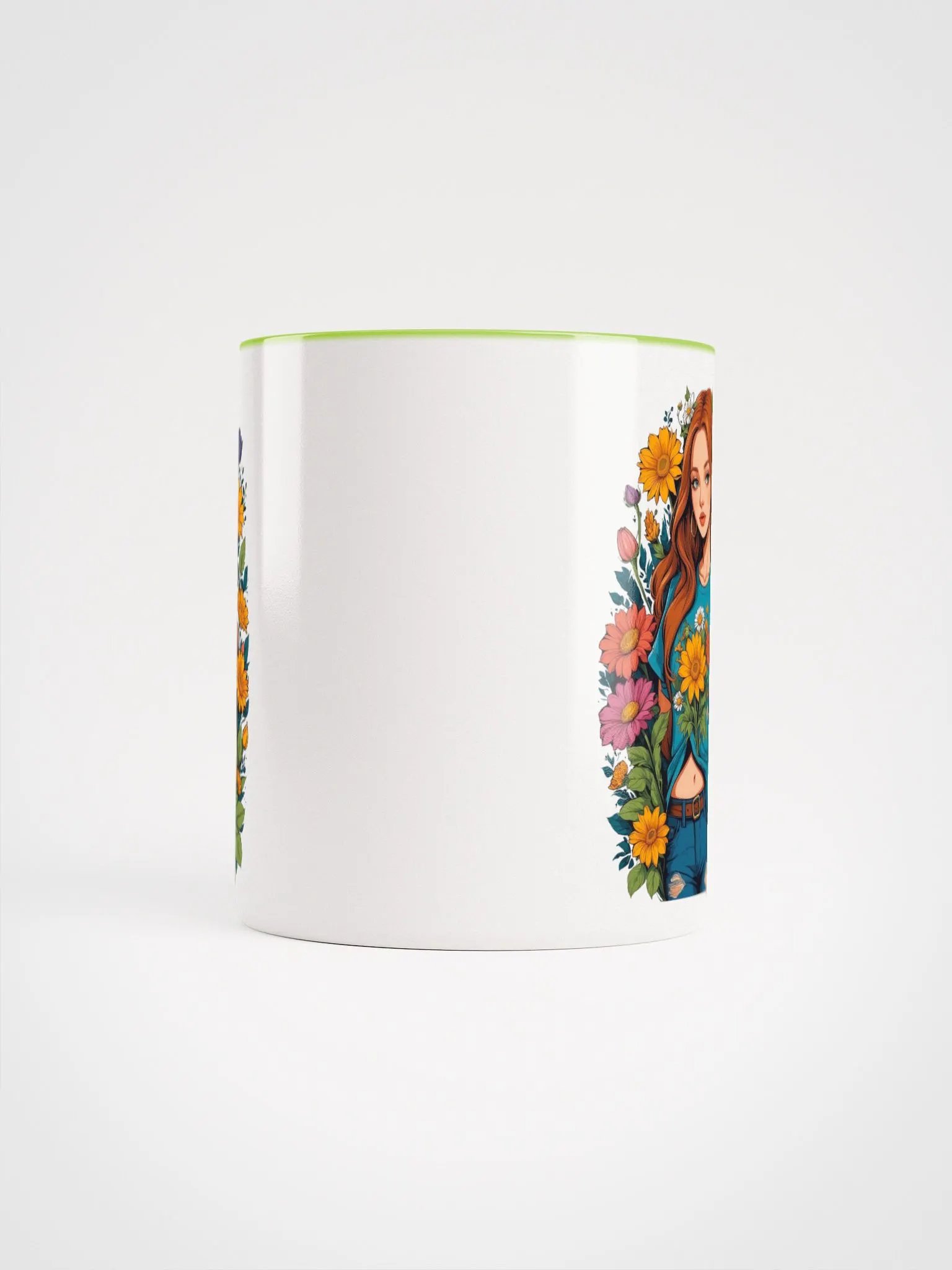 Bloomcore Flower Girl - Ceramic Mug with Color Inside - v1 product image (5)