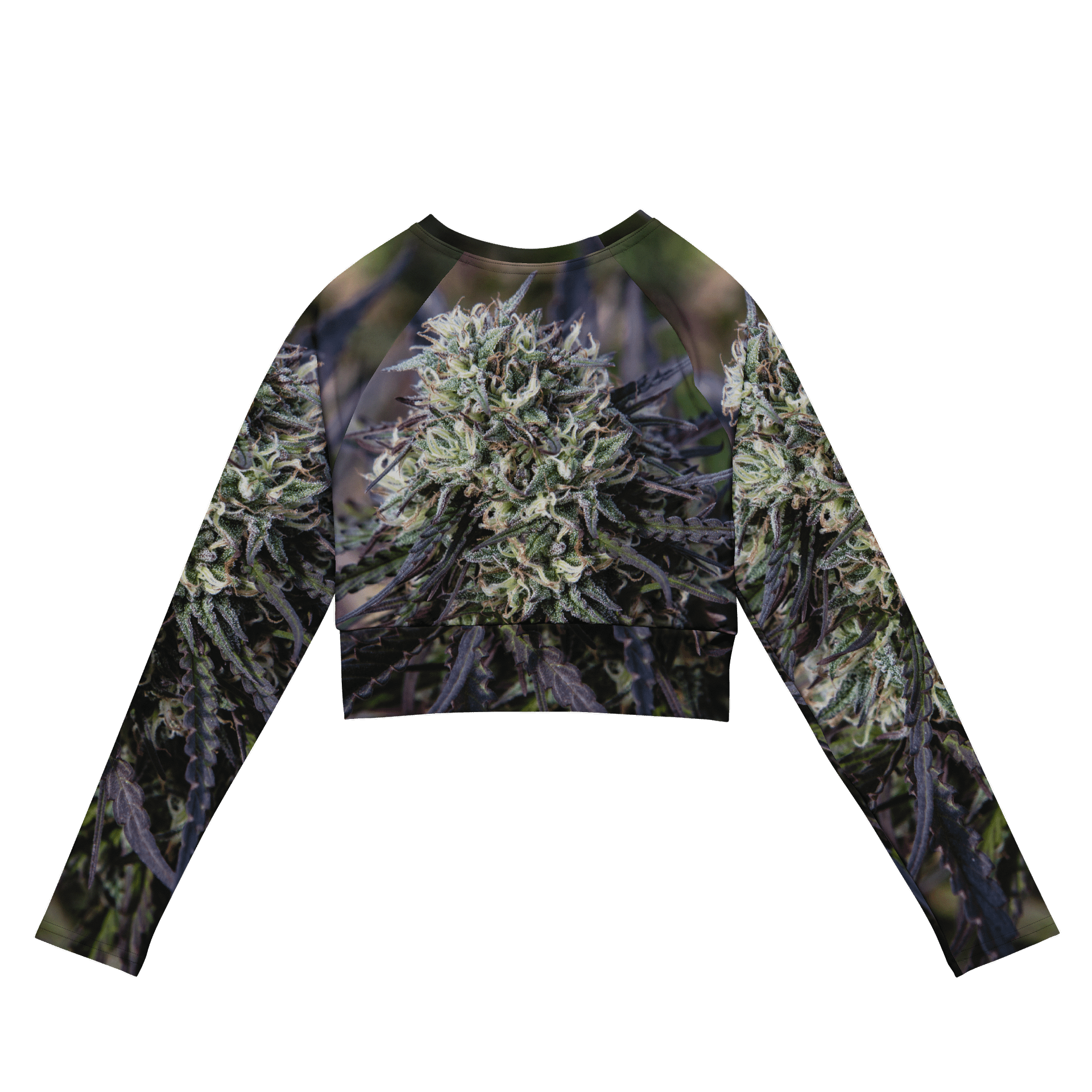 Royal Purple Cultivated Print All Over Long Sleeve Crop product image (7)