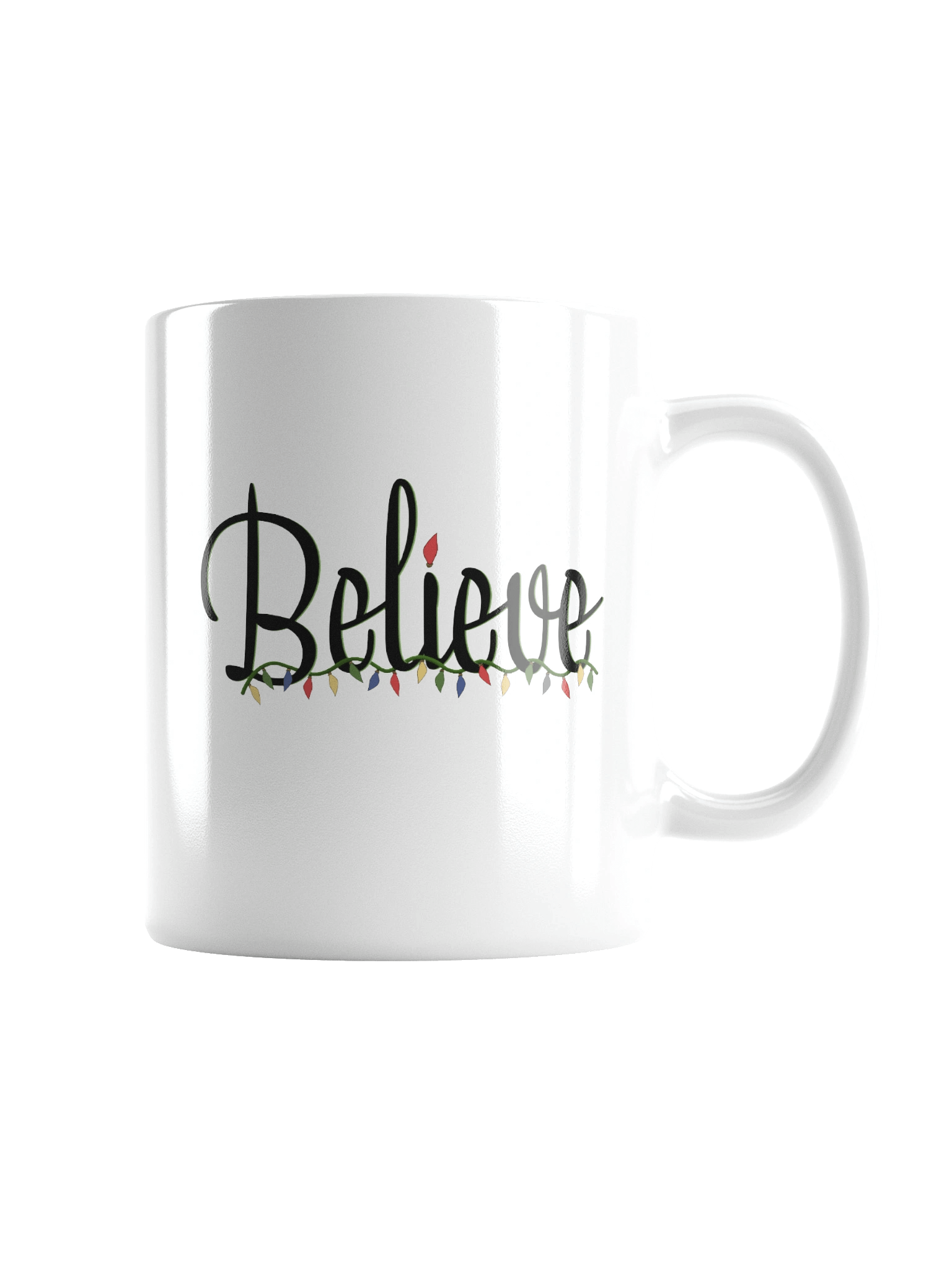 Title: Believe Christmas Mug – Holiday Cheer Coffee Cup – Festive Gift product image (4)