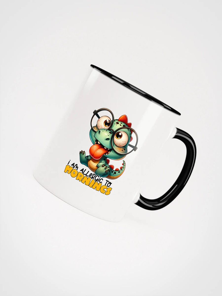 I Am Allergic to Mornings Baby Dino Coffee Mug – Cute Dinosaur Design – Funny Morning Mug, Sarcastic Gift product image (7)
