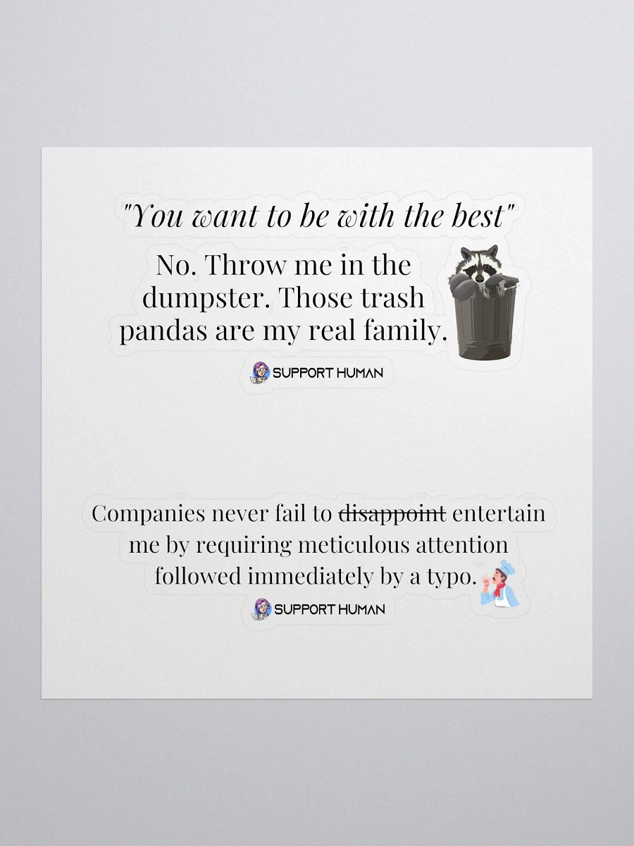 Best of BJB Stickers: Disappointing Dumpsters product image (1)