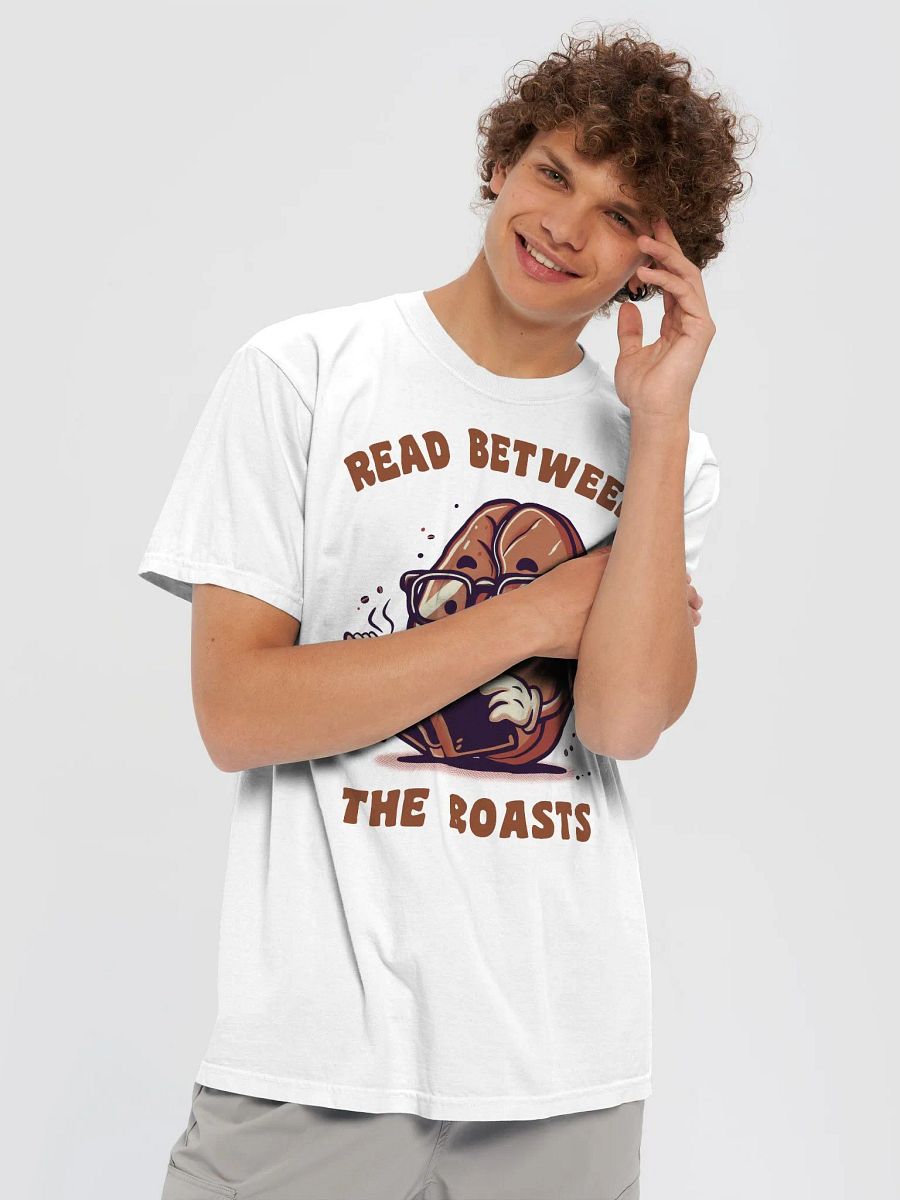 Hand-drawn runny retro coffee T-Shirt - Gift for coffee lovers and bookworms product image (6)