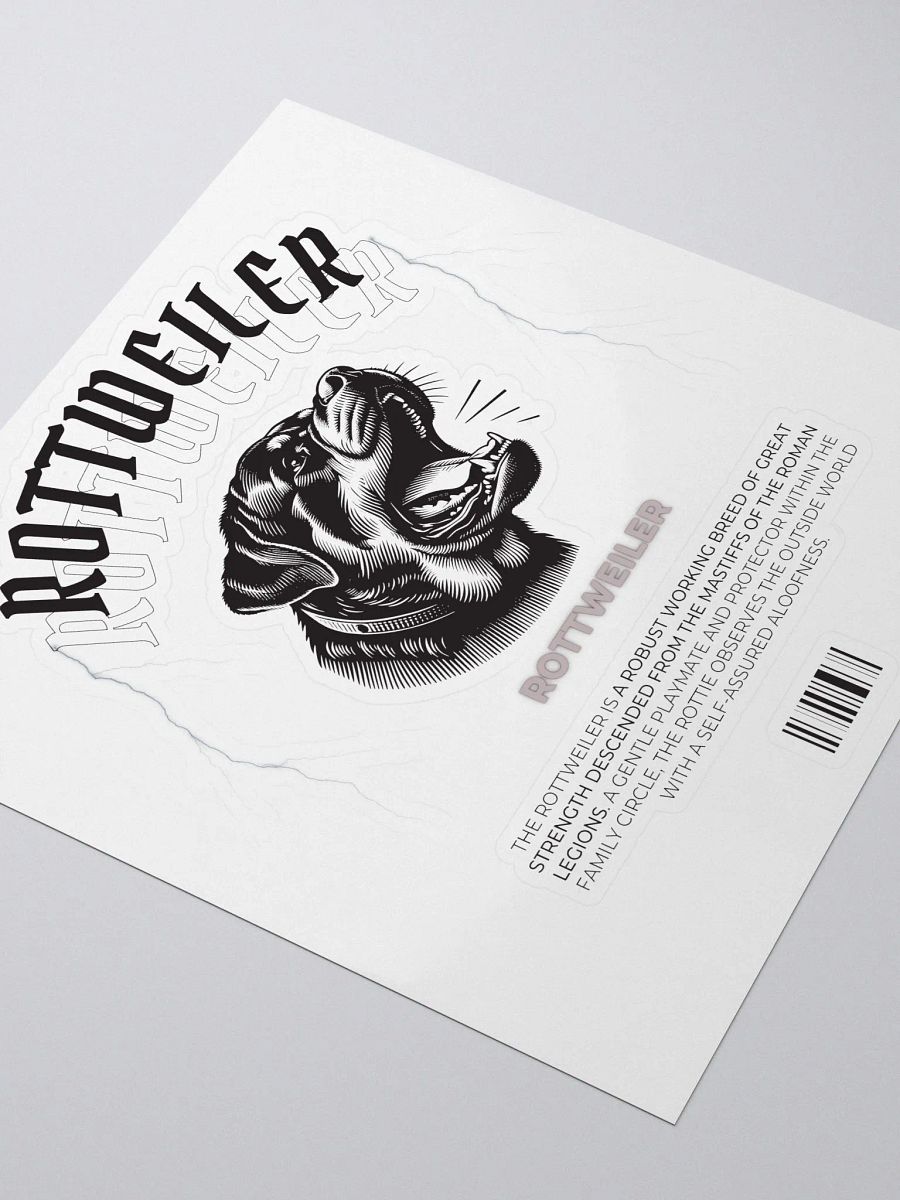 Barking Rottweiler Sticker product image (4)