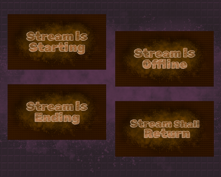 Chocolate-Themed Stream Overlays product image (1)