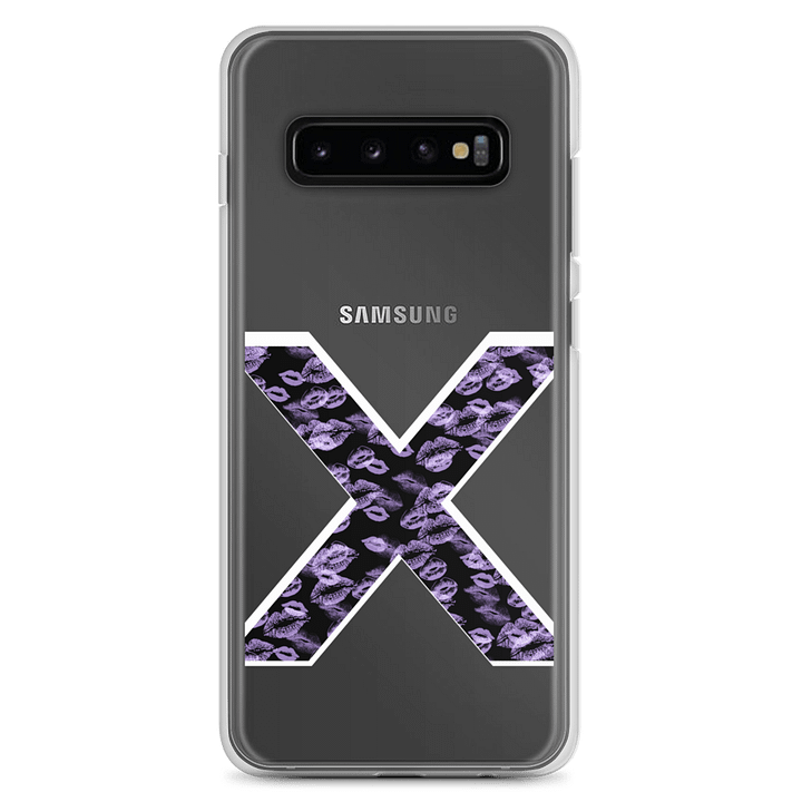 Black X Lilac Lipstick Kisses Phone Case S product image (1)