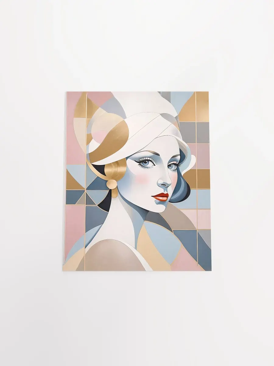 Lady Pastel - Poster - Small and Standard Sizes - 8x10-11x14-12x16-16x20 Inches product image (15)