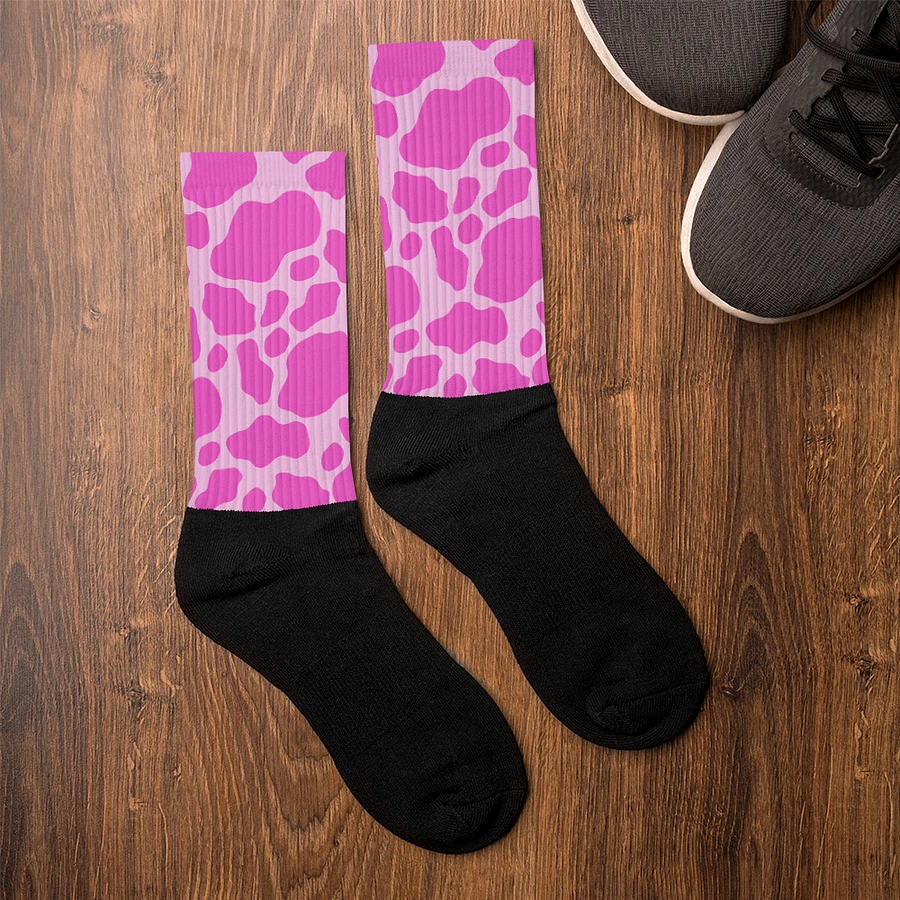 Cow Print Socks- Pink product image (6)
