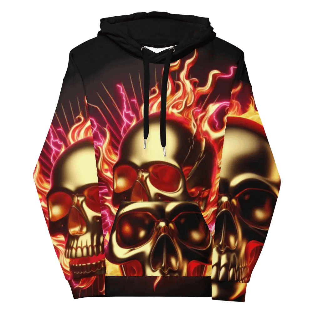 Fiery Golden Clothing - Unisex Skull Hoodie #7 product image (12)