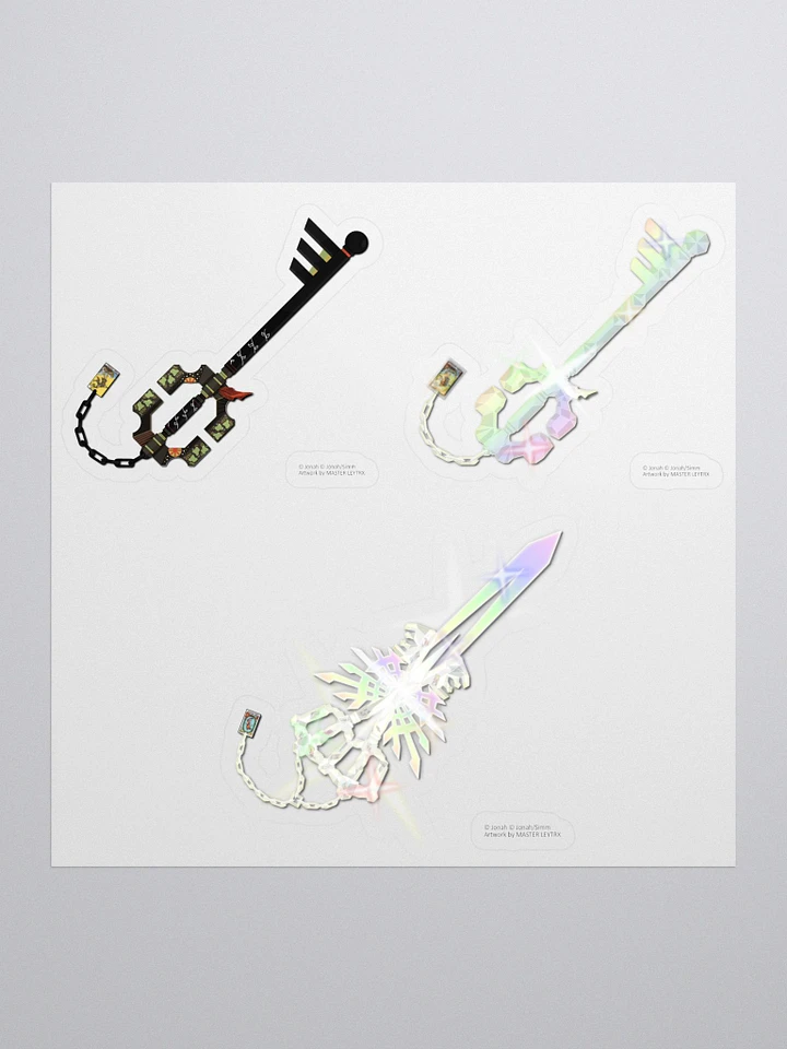 The Fool & The World Keyblade Sticker Sheet product image (1)
