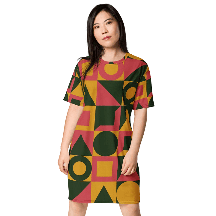 Geometric Galaxy T Shirt Dress product image (1)
