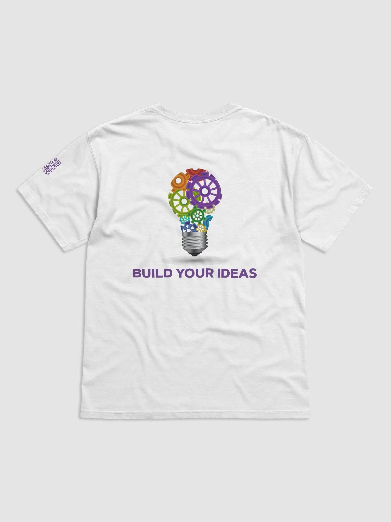 Build Your Ideas T-Shirt Crisp White With Purple product image (2)
