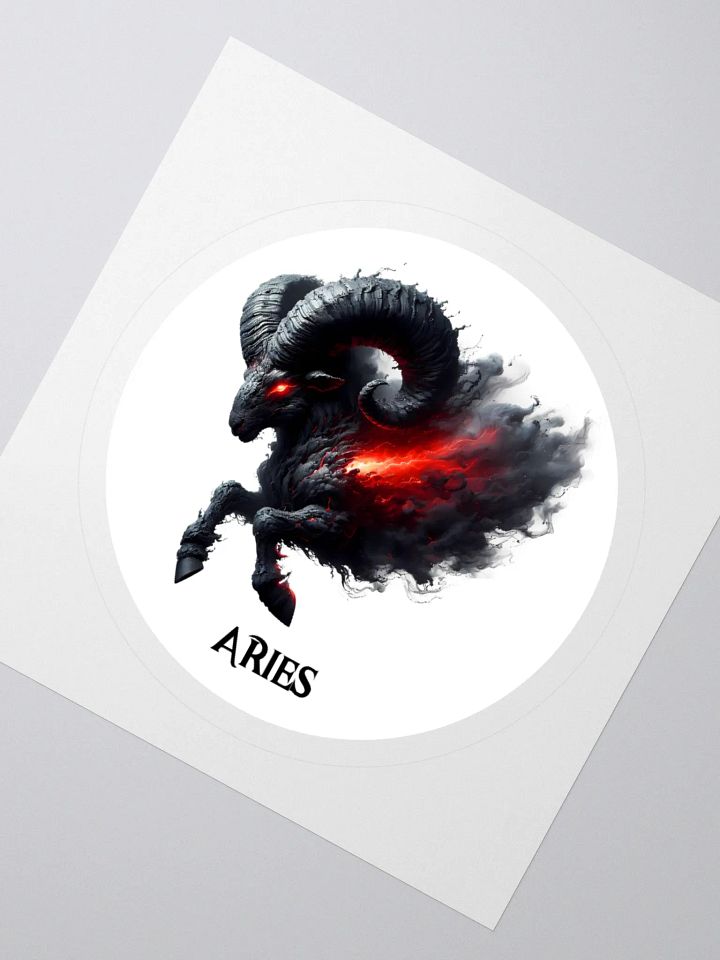 Mythical Aries Zodiac Round Sticker product image (4)