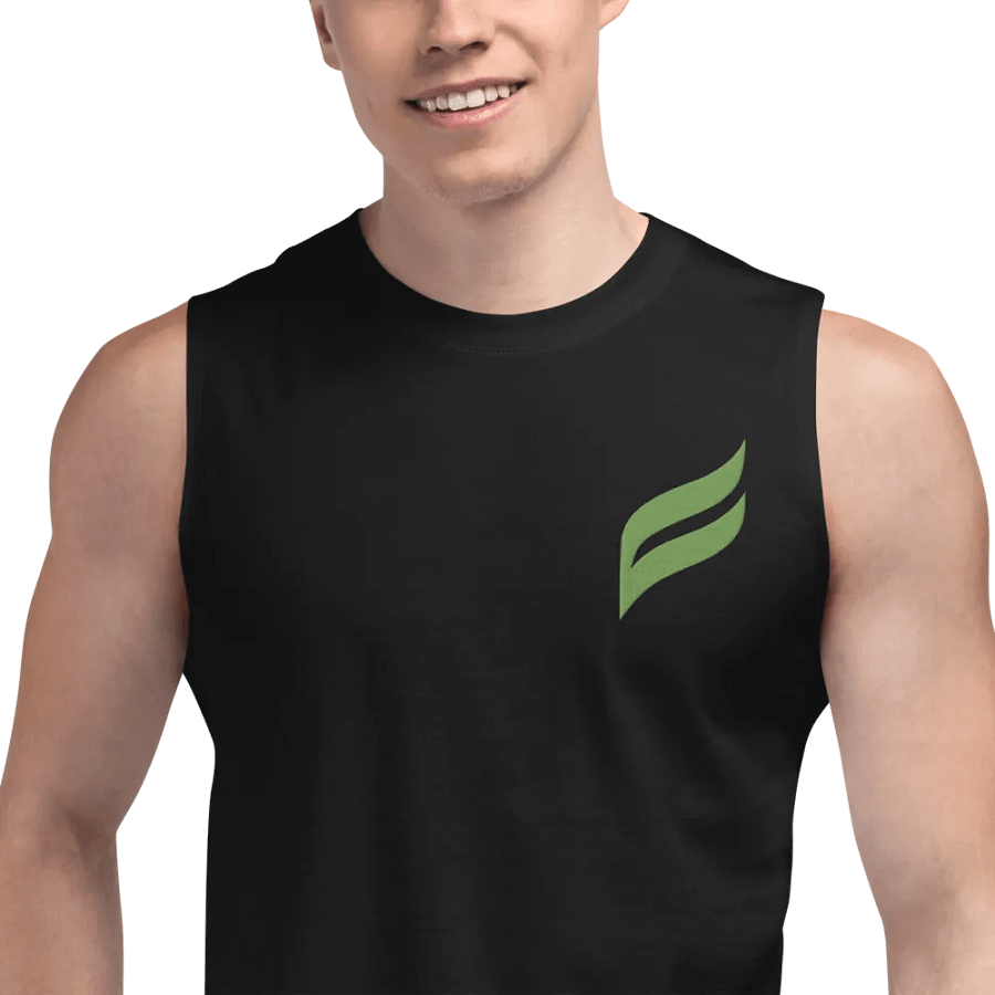 gym bro tank (embroidered logo) product image (7)