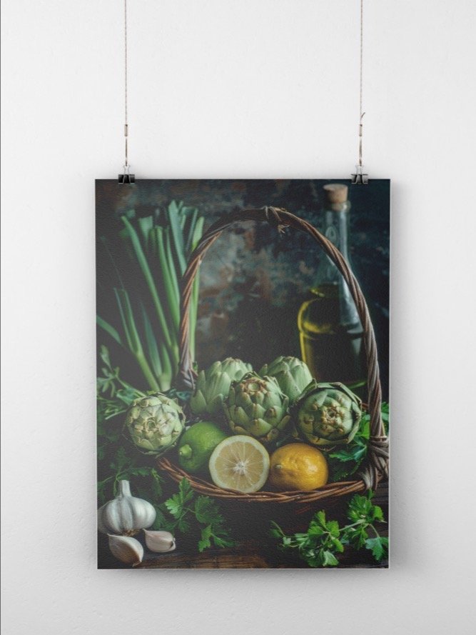 Ingredients for Grilled Artichokes Poster product image (1)