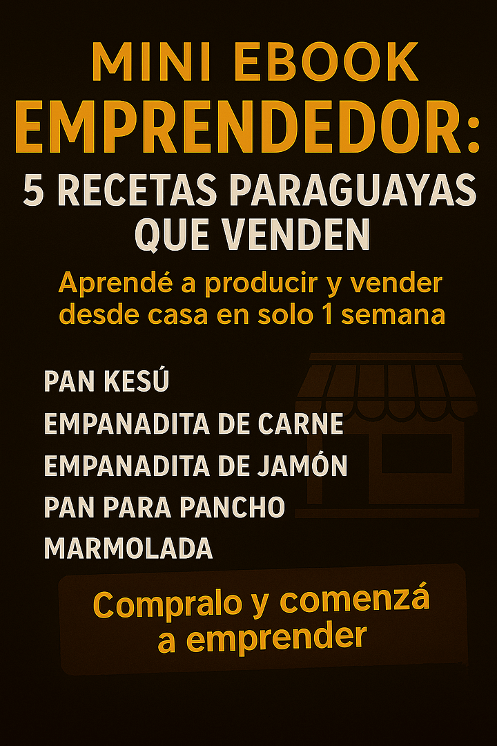 Mini Ebook para Emprendedores: 5 Recetas que Venden product image (1)