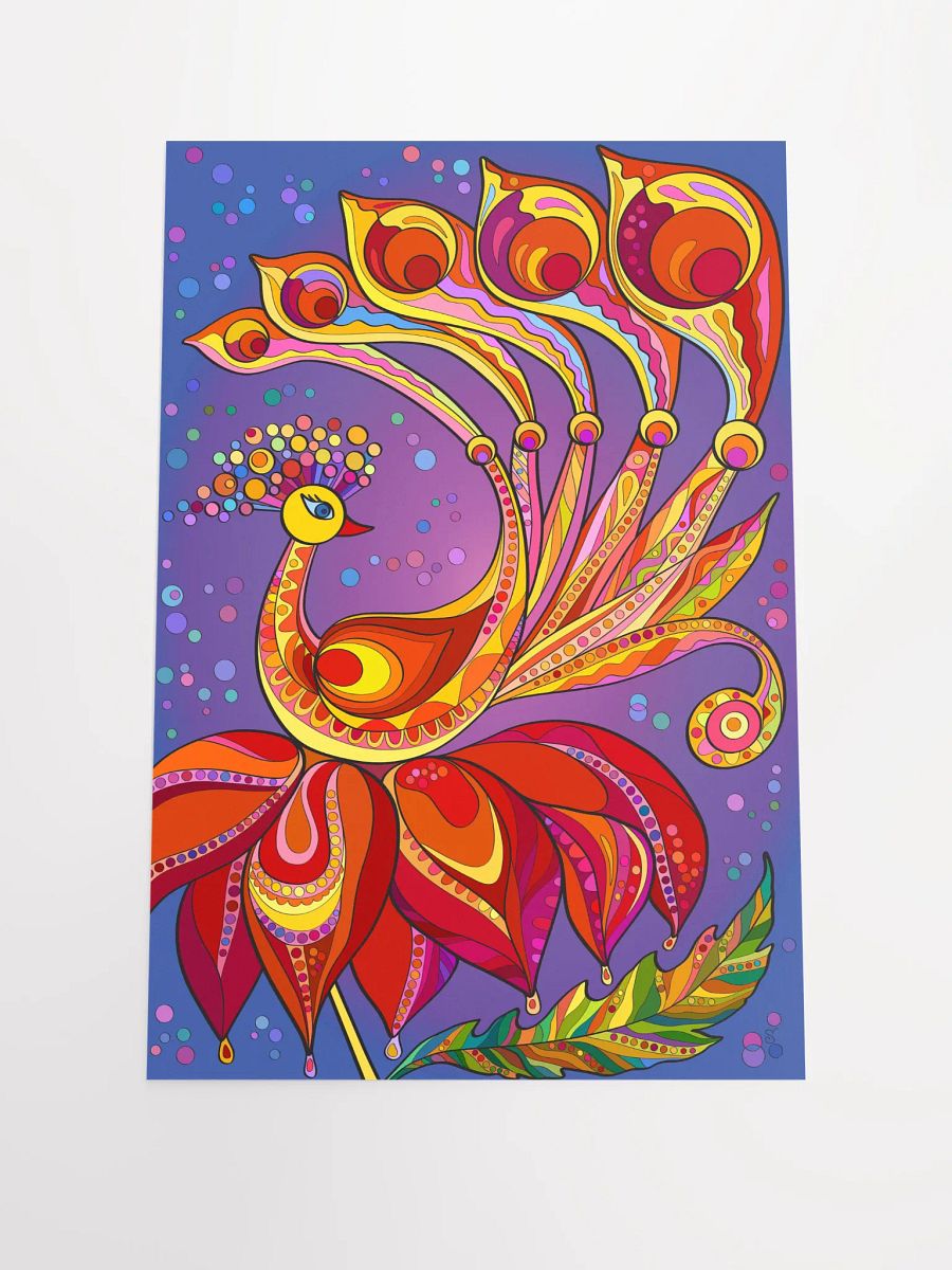 Vibrant Matte Poster Print - Happy Bird product image (1)