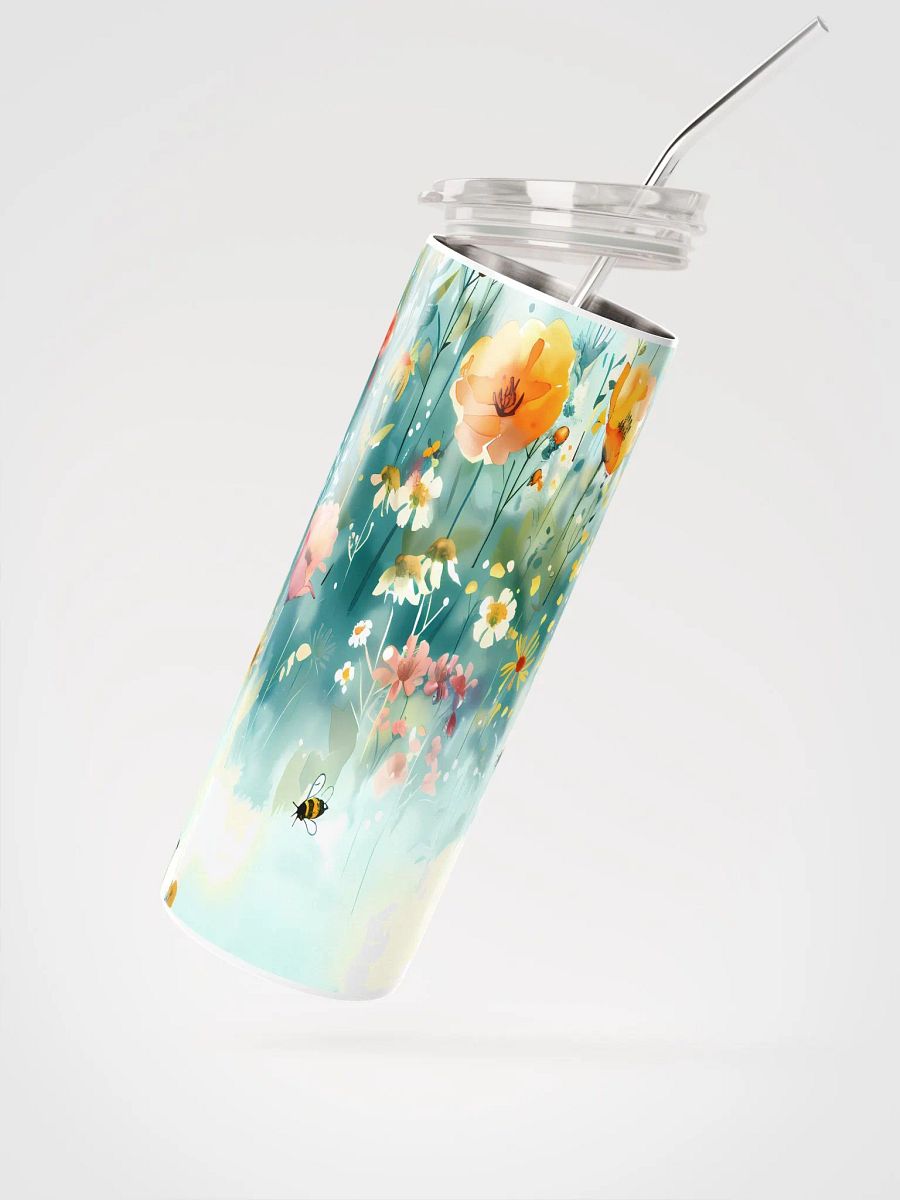 Blossom Breeze Stainless Steel Tumbler, Yellow, Green, Pink, White product image (5)