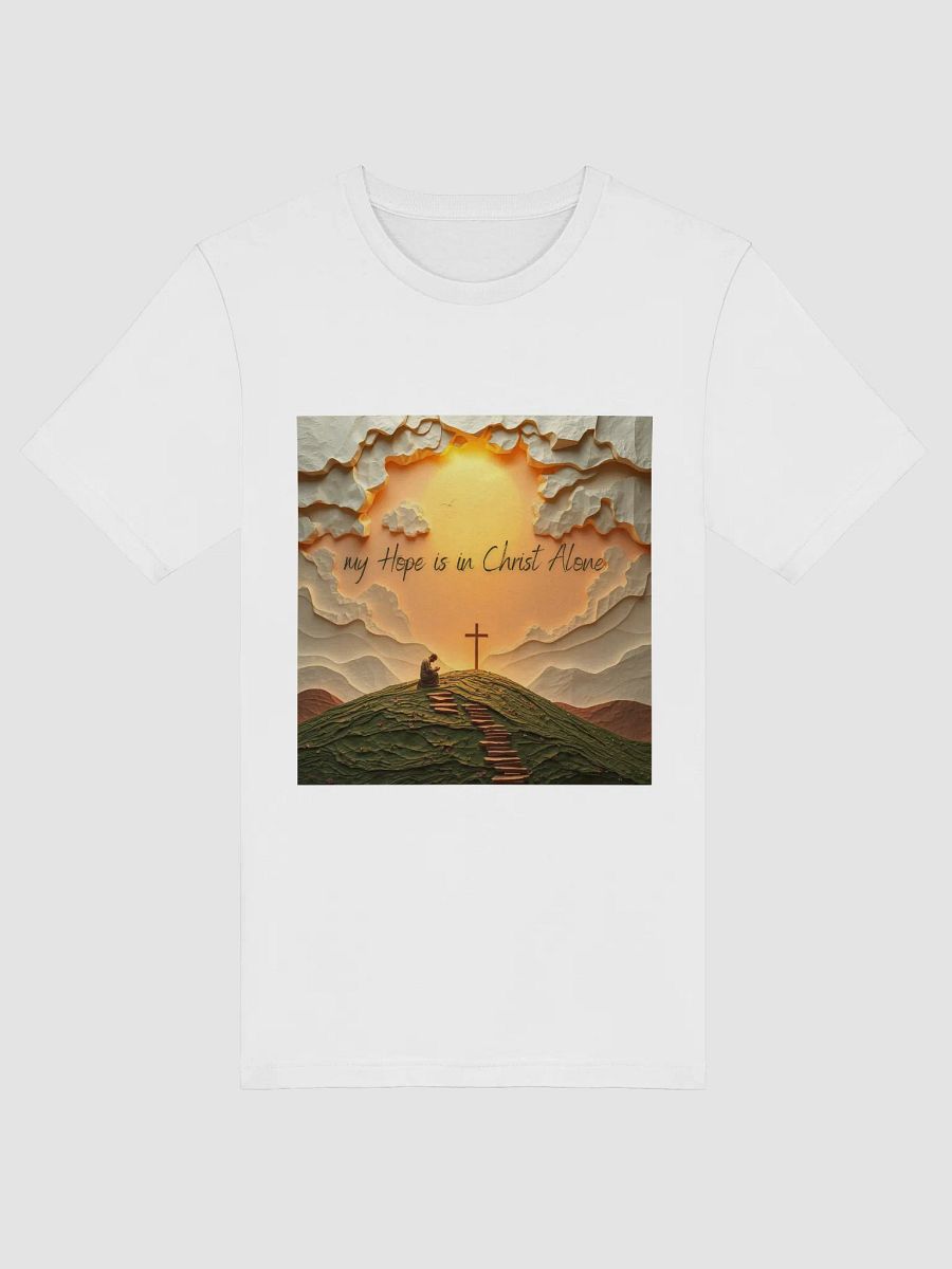 Christian T-Shirt – My Hope Is in Christ Alone | Faith-Based Unisex Tee product image (5)