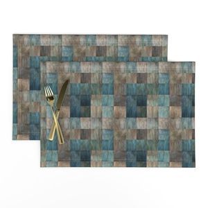 Seamless Pattern - Blue, Brown and Green Checker Pattern product image (9)