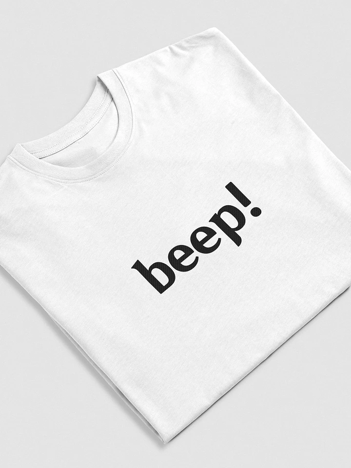 Beep Shirt (Embroidered, White) product image (1)