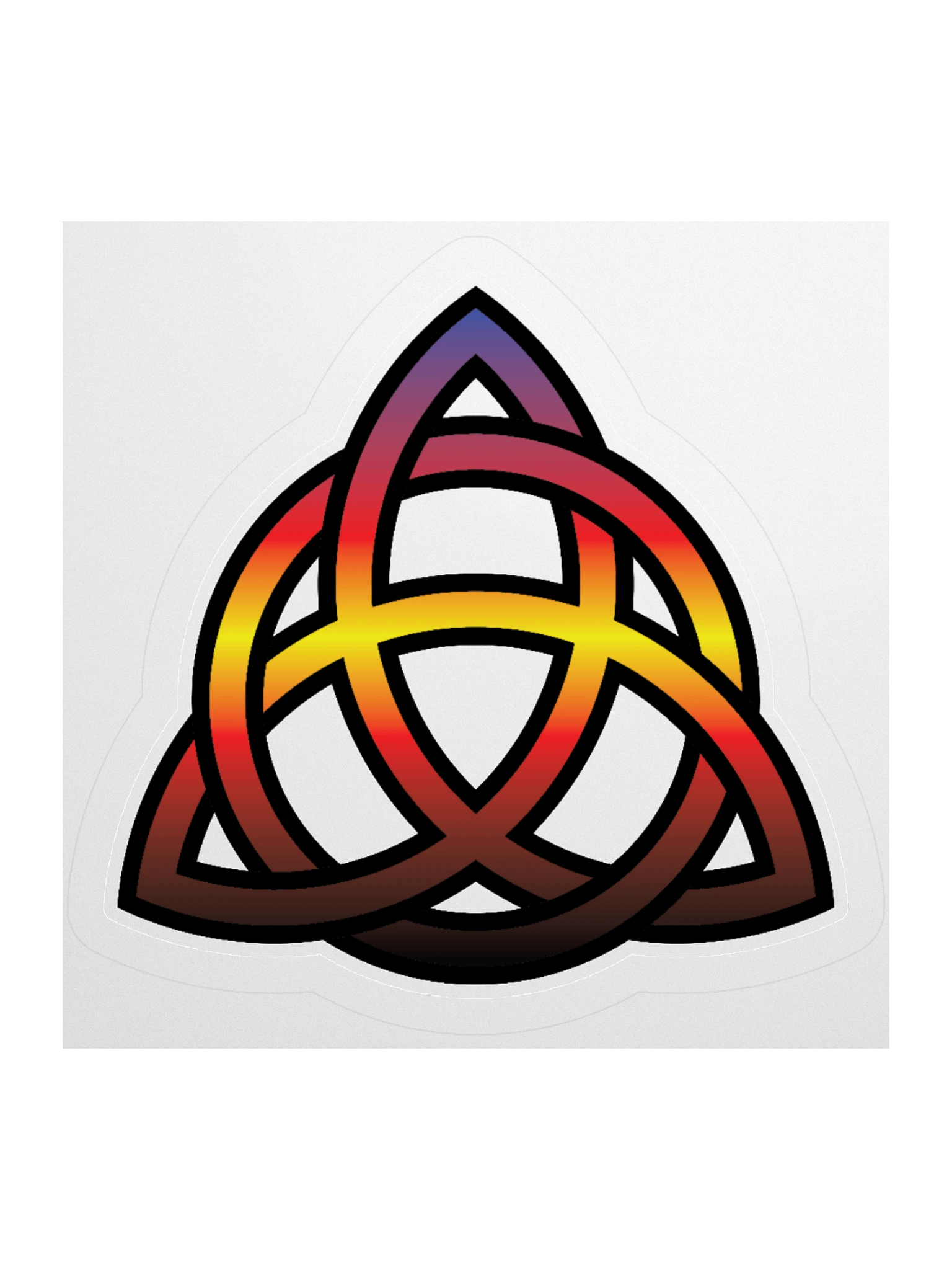 Polyamory Pride Gradient Celtic Knot Sticker product image (2)