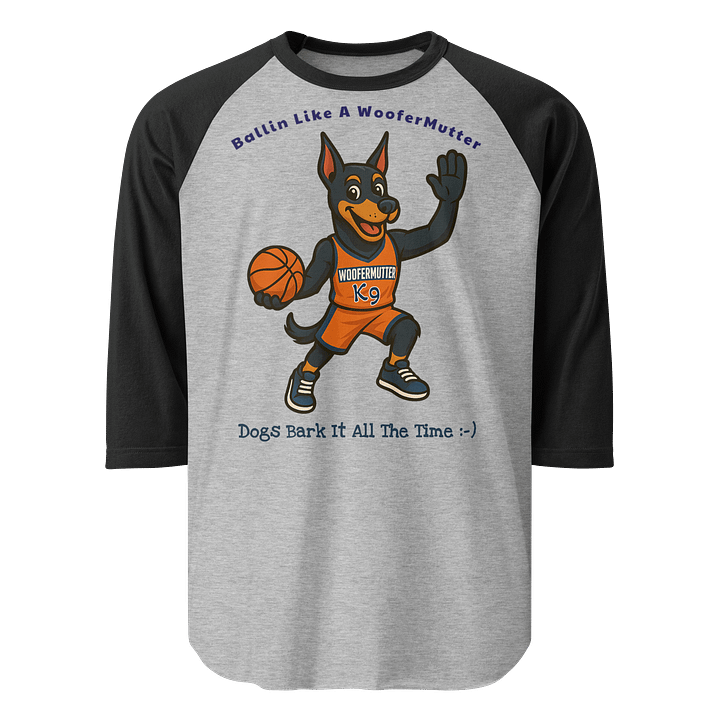Doberman Pinscher Unisex 3/4 Sleeve Raglan Shirt product image (1)
