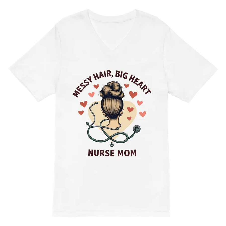 Heartfelt Nurse Mom V-Neck Tee product image (2)