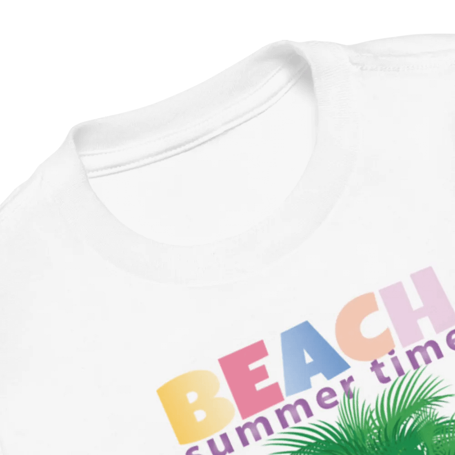 Beach Summer Funny Colorful Bella + Canvas Toddler T-Shirt – Funny Shirt & Gift for Kids product image (9)