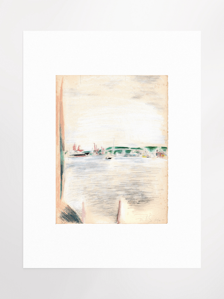Elliot Bay from the Edgewater, Seattle WA 03.27.86 Print product image (2)