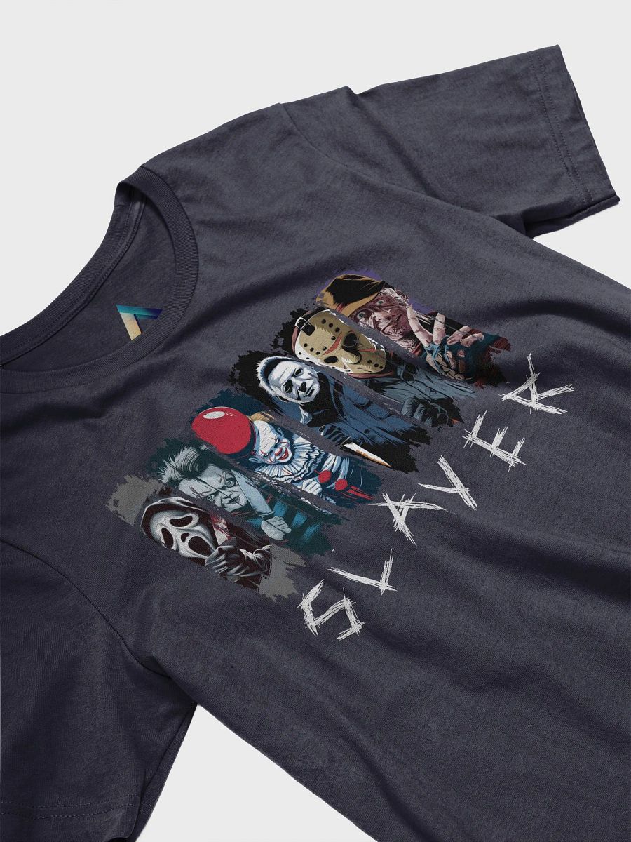"Slayer of Nightmares" Halloween Horror Icons T-Shirt – Chucky, Freddy, Jason & More product image (3)