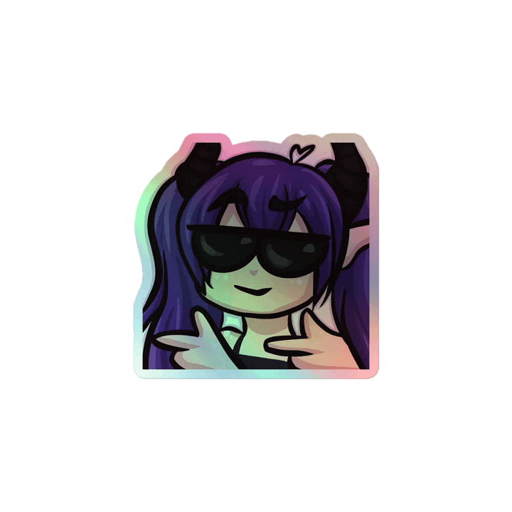 Sleepy Cool Sunglasses Fingergun emote sticker product image (1)