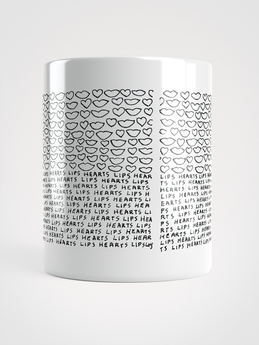 Lips Hearts White Glossy Mug product image (9)